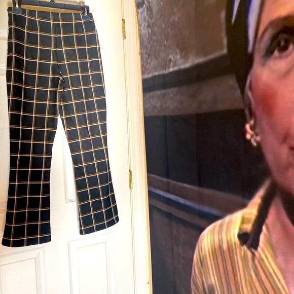 Plaid ankle flare pants - Picture 3 of 4